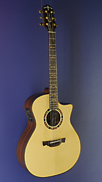 Crafter guitar, Stage Series STG G-20CE edit, Grand Auditorium, spruce, rosewood, cutaway, pickup