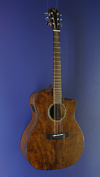 James Neligan steel-string guitar Auditorium shape, mahogany, cutaway, Fishman pickup