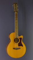 Tanglewood 12-saitige Westerngitarre, Folk Form, Zeder, Mahagoni, Cutaway, Fishman Pickup