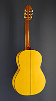 Vicente Sanchis, Model 25 flamenco guitar spruce, sicomore, back view