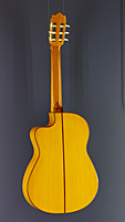 Vicente Sanchis, Model 41Fl cut flamenco guitar spruce, cypress, cutaway, back side