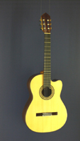 Albert & Müller Classical Guitar Fusion, spruce, rosewood, cutaway, scale 65 cm, year 2009