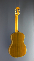 Sascha Nowak Classical Guitar, cedar, rosewood, scale 63 cm, year 2009, back