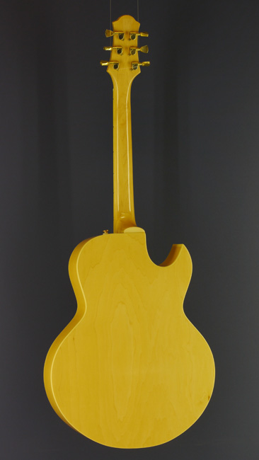 Carreer Jazzgitarre Linkshänder-Gitarre, Fichte, Ahorn, Spitzcutaway, Rückansicht