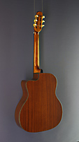 Richwood Jazzgitarre Django-Modell, Cutaway, Fichte, Mahagoni, D Schalloch, Rückansicht