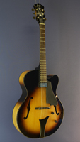 Höfner Bluetone Superdeluxe HCT-SL Jazzgitarre, Fichte, Ahorn, Cutaway, sunburst, 1 Pickup am Griffbrett