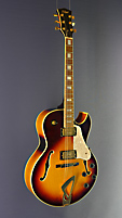 Hoyer 57 TSB Archtop Jazz Guitar, with spruce top (veneered) and maple on back and sides, cutaway, sunburst finish, 2 pickups