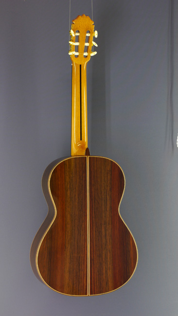 Antonio de Vega, Model Concierto, classical guitar, spruce, rosewood, back side