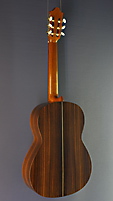 Juan Aguilera, Modell E-2, Konzertgitarre Fichte oder Zeder, Palisander, Rückseite