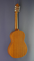Juan Aguilera, Model e-1 m, classical guitar cedar, mahogany, back side
