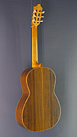 Juan Aguilera, Model Estudio 7, classical guitar cedar or spruce, ovangcol, back side