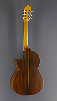 Vicente Sanchis, Model 34 cut classical guitar spruce, rosewood, cutaway, back view