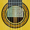 rosette, label of Antonio Ariza guitar with spruce top and rosewood  back and sides, year 1991