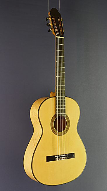 Antonio Marin Montero classical guitar, scale 65 cm , spruce, birdseye maple, year 2019