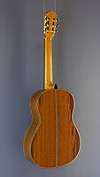 Daniele Chiesa classical guitar spruce, Madagascar rosewood, scale 65 cm, year 2017, back view