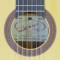 Dari Garcia classical guitar spruce, pau ferro, scale 65 cm, year 2021, rosette, label