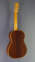 Dominik Wurth luthier guitar spruce, rosewood, scale 64 cm, year 2016, back view