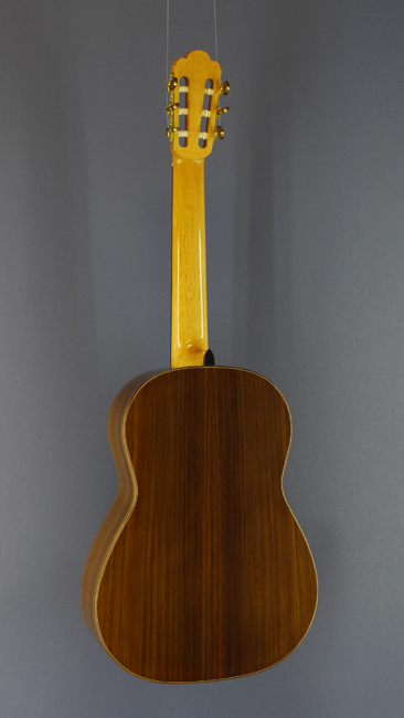 Dominik Wurth luthier guitar cedar, rosewood, year 2013, back view