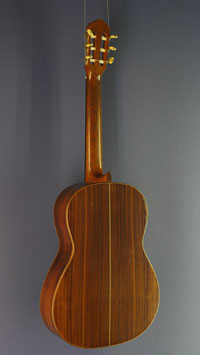 Edgar M&ouml;nch Meistergitarre Zeder, Palisander, Baujahr 1973, R&uuml;ckseite