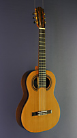 Hein Gitarrenbau Konzertgitarre, Form nach Santos Hernandez (1924) und Schallloch nach Francisco Simplicio (1930), Zeder, Palisander, Mensur 65 cm, Baujahr 2020
