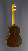 Heiner Dreizehnter Classical Guitar cedar, rosewood, scale 63.5 cm, year 2007, back view