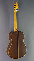 José Marin Plazuelo classical guitar cedar, rosewood, scale 65 cm, year 2017, back side