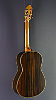 José Marin Plazuelo classical guitar spruce, ciricote, scale 65 cm, year 2019 back side
