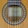 Rosette and label of Juan Pérez Garcia Flamenco guitar cedar, cypress