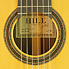 Kenneth Hill model Munich classical guitar spruce rosewood, year 2000, rosette and label