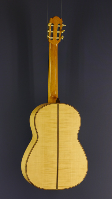 Lucas Martin Luthier guitar spruce, maple, 2012, back view
