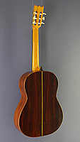 Pete Riddell classical guitar, spruce, cocobolo, scale 64,5 cm, year 2009, back view
