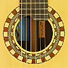 Pete Riddell classical guitar, spruce, cocobolo, scale 64.5 cm, year 2009, rosette, label