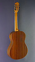 Sascha Nowak double top guitar cedar, Madagascar rosewood, year 2017, back view