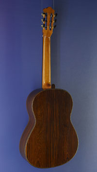 Stefanos Poligenis luthier guitar double top spruce, Madagascar rosewood, year 2023, back side