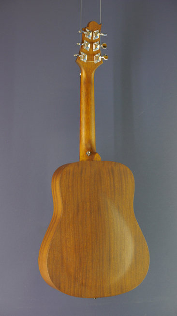 Greg Bennett Reisegitarre, Mini Dreadnought, Fichte, Mahagoni, Mensur 54 cm, Rückseite