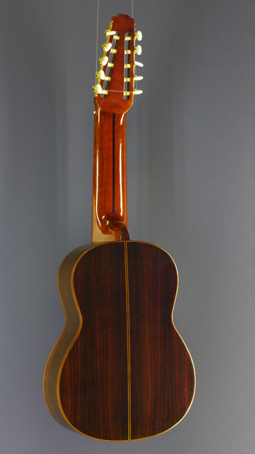 10-String classical guitar, spruce, rosewood, back side