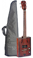 CASK Hogshead, Cigar Box Guitar with pickup, back