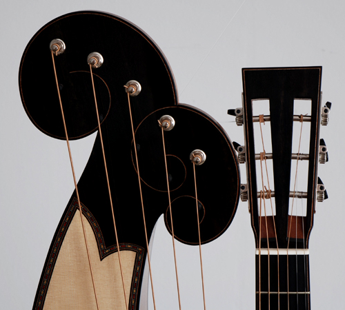 Dominik Wurth, Harp-Guitar, 11 strings, spruce, rosewood, head