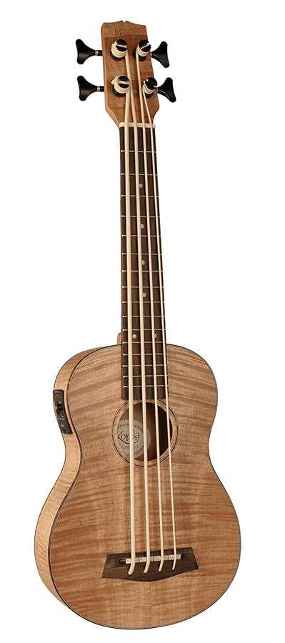 Korala Bass-Ukulele, Okume, fretted, with pickup