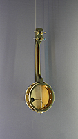 Gold Tone Ukulele-Banjo with pickup, back view