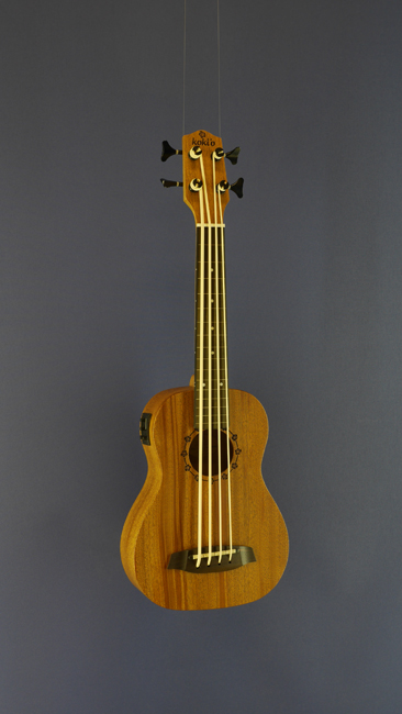 Koki`o Bass-Ukulele, mahogany, fretless, pickup