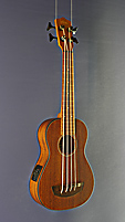 ALEHO fretless Bass-Ukulele, Mahagoni, Pickup