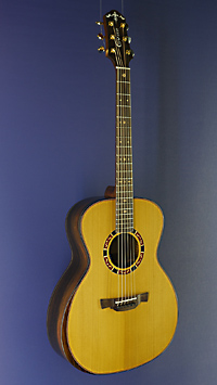 Crafter Gitarre Stage Serie, STG T-22E VVS Pro Westerngitarre Orchestra Form, Fichte (aged), Makassar Ebenholz, Pickup