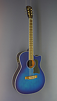 James Neligan steelstring acoustic guitar Mini Jumbo Form, spruce, mahogany, blue burst finished, pickup, cutaway