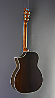 Samick SGW Steelstring OM Form, massive Zeder, massiver Palisander Boden, Cutaway, Pickup, glänzend lackiert, Rückansicht