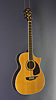 Samick SGW steel string guitar, OM form, cutaway, pickup