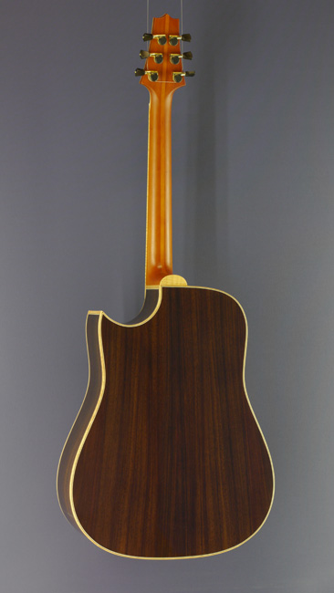 Samick steel-string guitar Dreadnought form, spruce, rosewood, cutaway, pickup