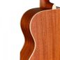Mobile Preview: Akustikgitarre J.N. Ezra, Westerngitarre in Dreadnought-Form mit massiver Zederdecke, sunburst lackiert, Rückseite natur