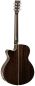 Preview: Acoustic guitar with Pickup, Tanglewood TW4 Super Folk Winterleaf, Antique Violin Burst finished guitar with solid mahogany top, back view