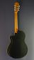 Preview: Alhambra 1C Black CW EZ, black classical guitar with pickup and cutaway, back view